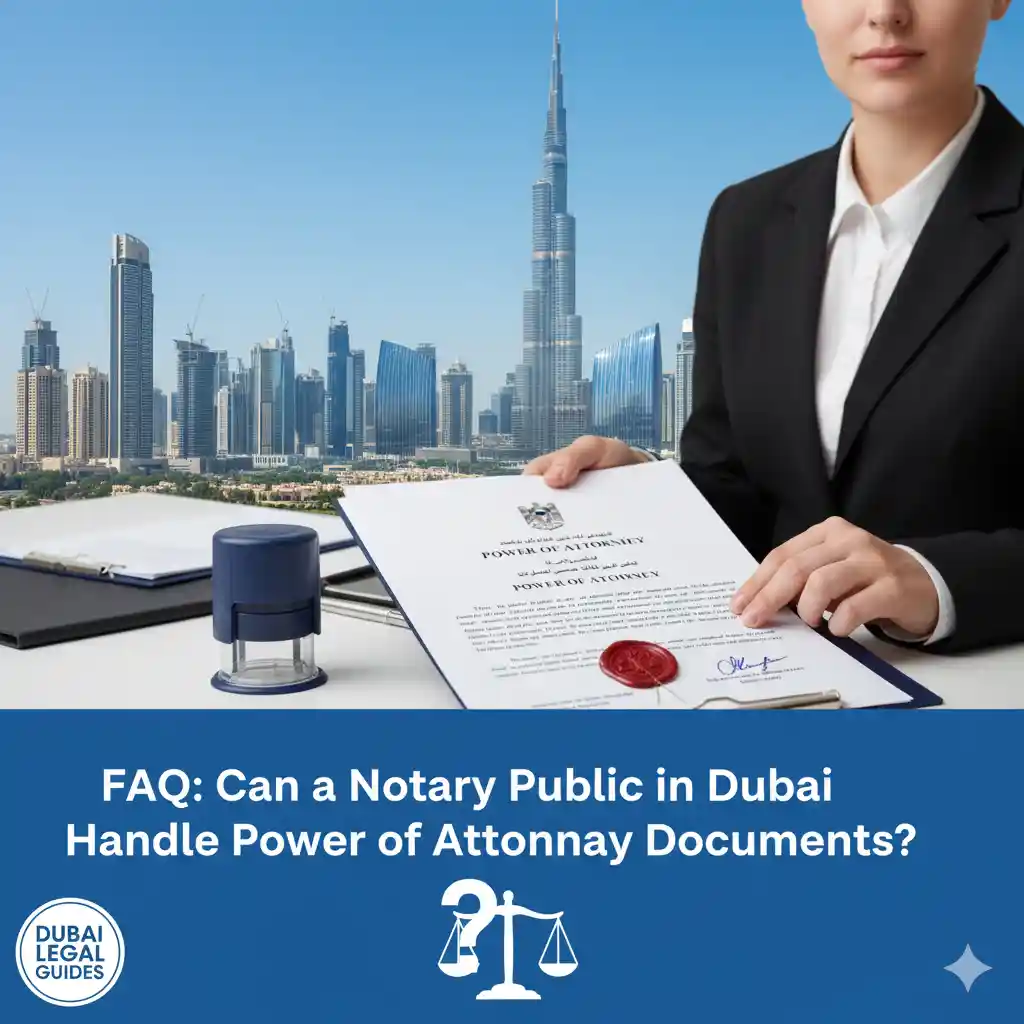 FAQ: Can a Notary Public in Dubai Handle Power of Attorney Documents?