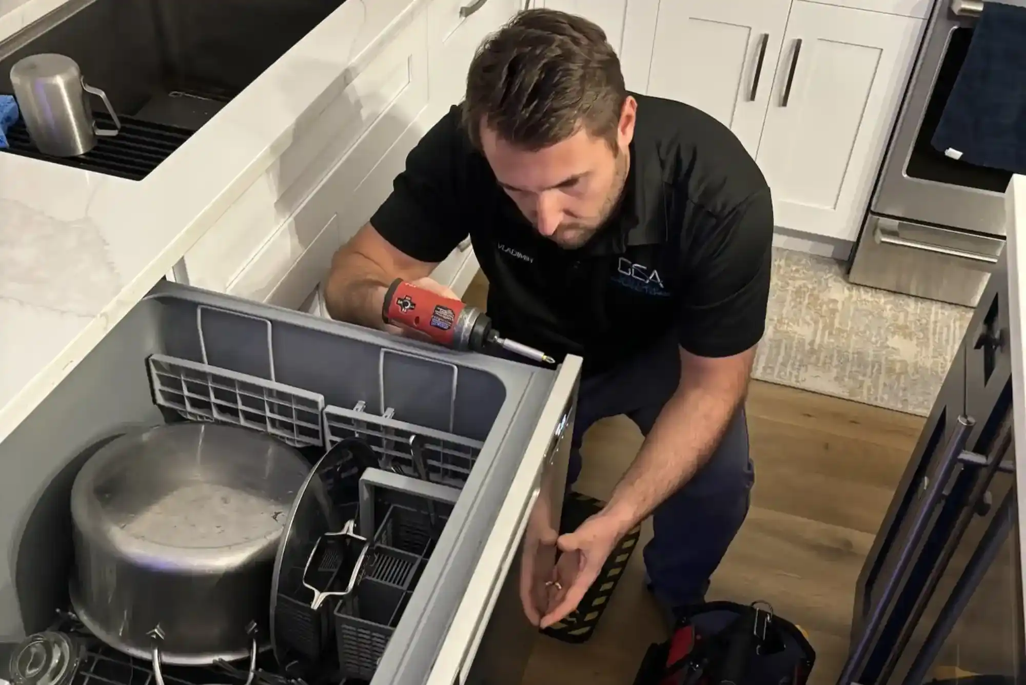 إصلاح باب غسالة الصحون