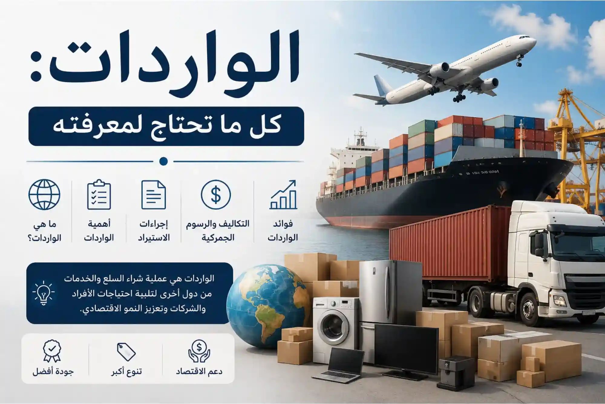 الواردات كل ما تحتاج لمعرفته